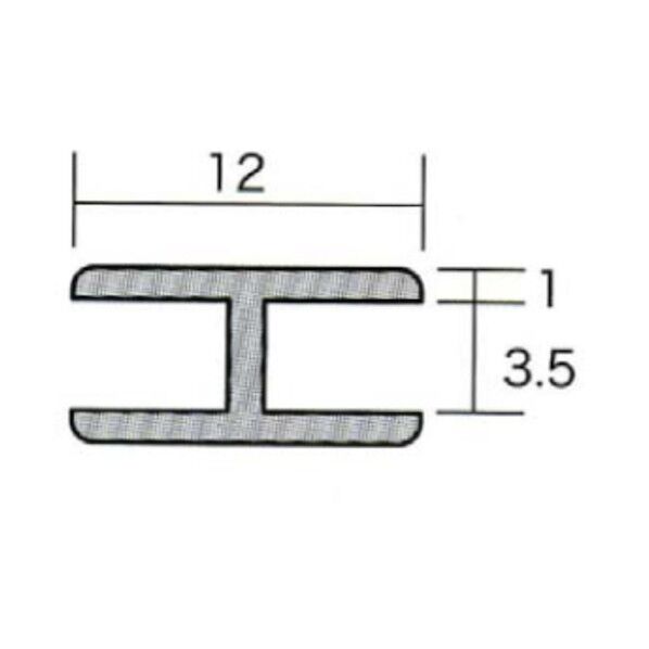  アルミH型ジョイナー 3.5HH×3000 シルバー 6300051683 1本...
