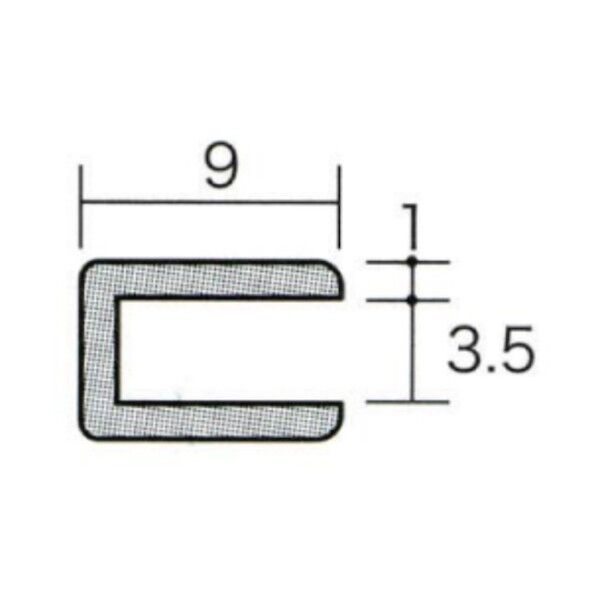 アルミコ型ジョイナー 3.5CC×3000 シルバー 6300051676 1本...