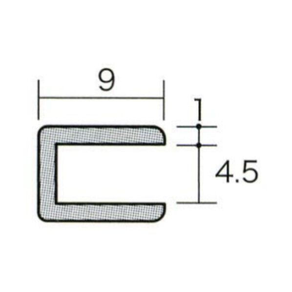 アルミコ型ジョイナー 4.5CC×3000 シルバー 6300051677 1本...