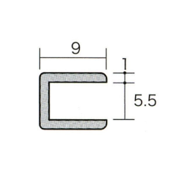 アルミコ型ジョイナー 5.5CC×3000 シルバー 6300051678 1本...