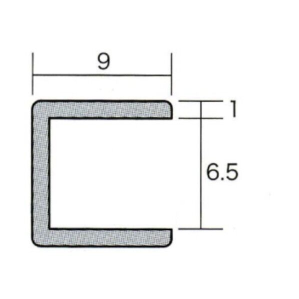 アルミコ型ジョイナー 6.5CC×3M シルバー 6300051679 1本