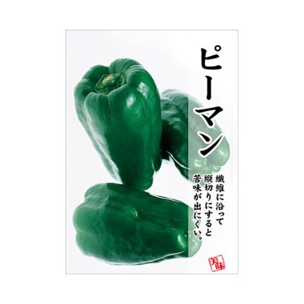 年間タイトルポップ ポスターファクトリー ピーマン A3 AS9-0358