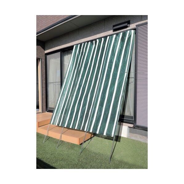 洋風たてす4 2m グリーンストライプ