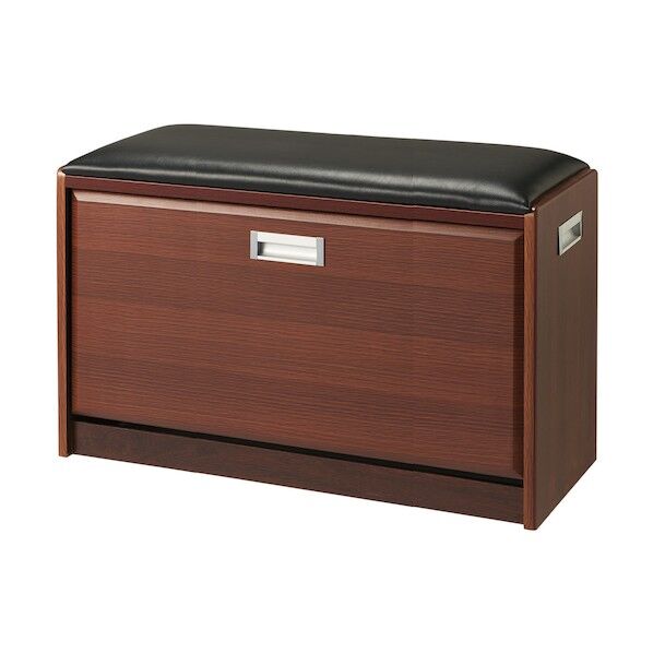 ベンチ式シューズラック 80cm ブラウン TAN-817-80-BR 1個...