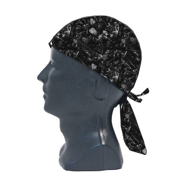 15719 バンダナインナーキャップ ブラックリーフ