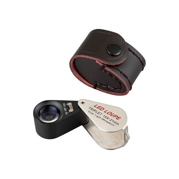 LEDライト付15倍ルーペ LP-15XDL