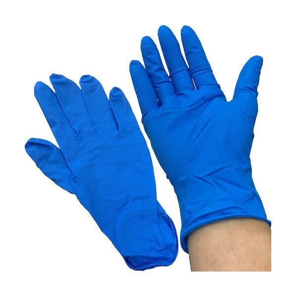  ニトリルグローブ コバルトブルー 厚さ8ミル PBN-50L 50枚...