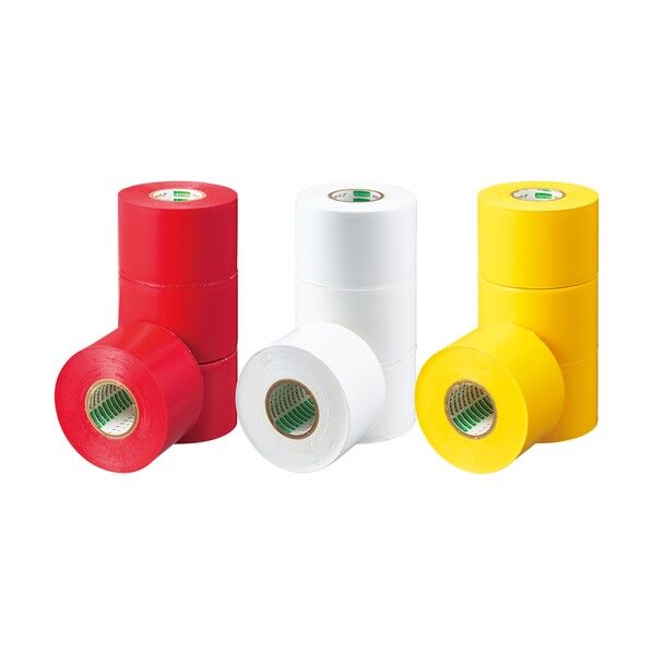 ラインテープ W50(4巻入) 赤 B2143R 1組