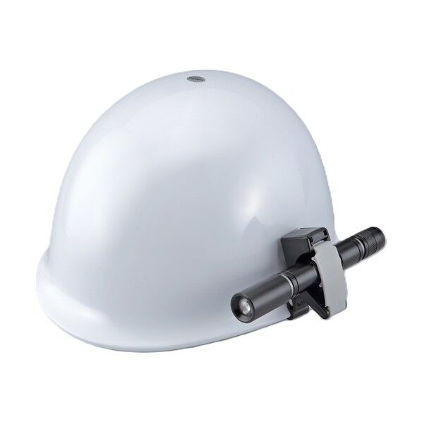 トーヨーセーフティー ヘルメット取付用ペンライトホルダー(ミゾなしヘルメット用) NO.46-S 1個...