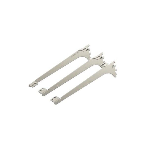 南海プライウッド 棚収納パーツ アームハング棚柱SS 棚受(木質棚板用) 中間棚受対応 奥行150mm SSシルバー SS-CMD15S 3本...