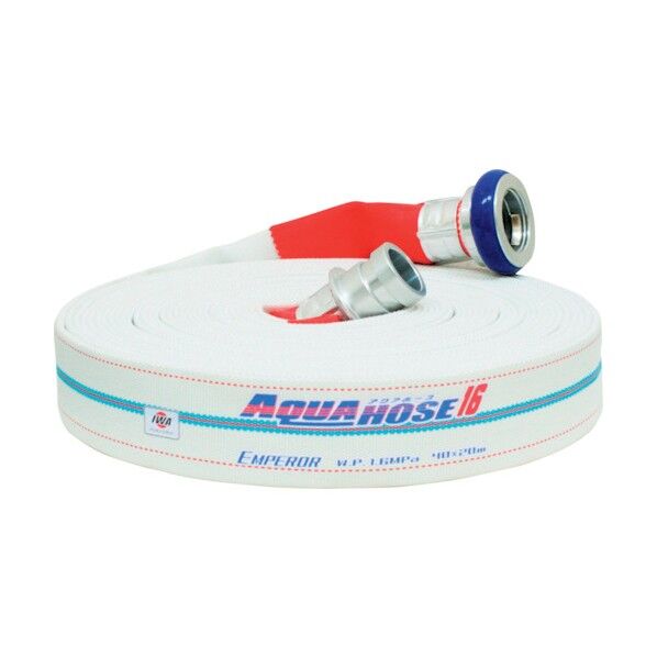 散水/消防用 1.3MPa ホース『エンペラー』(内面ゴム引) アルミ製町野式金具付(銅線巻) 50Ax15m 01EMP5015A-S 1本