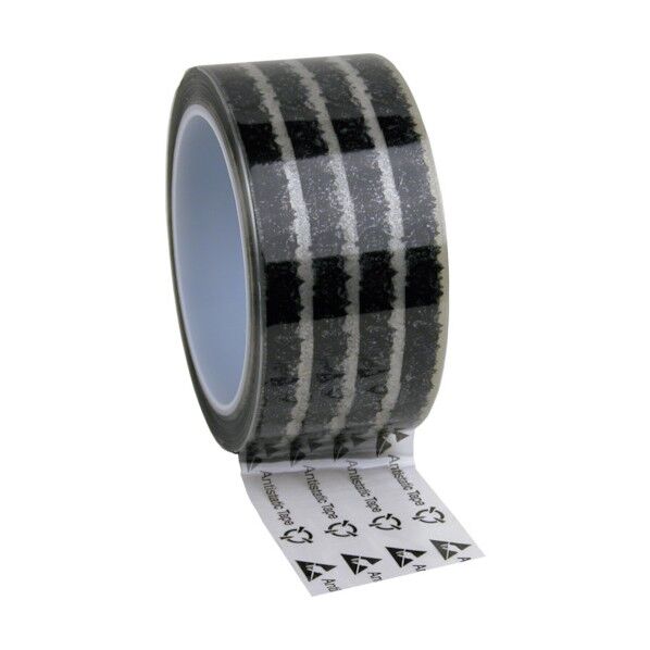 静電気防止テープ マーク付き 48mmX65.8m 巻芯径76mm