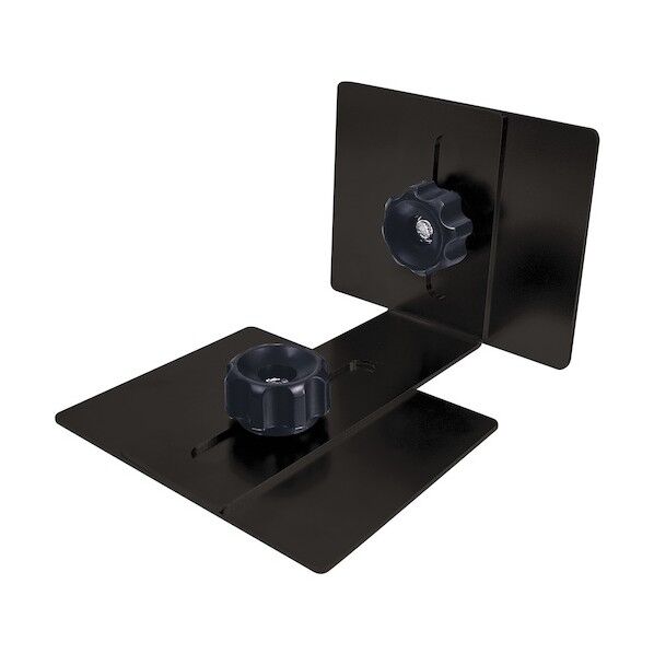  家具･キャビネット転倒防止粘着金具ティープレート(ブラック) 耐荷重約360kg(2個使用時) TP-7090BK 2個...