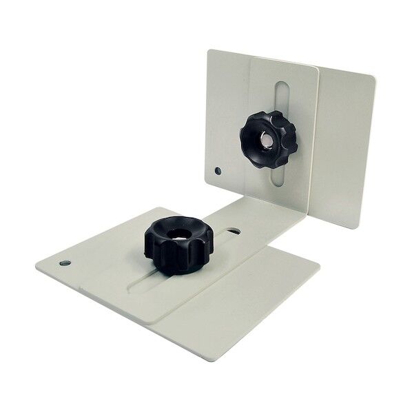 家具･キャビネット転倒防止粘着金具 ティープレート(グレー) 耐荷重約360kg(2個使用時) 袋詰めタイプ