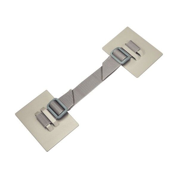 ティーエフサービス 家具・キャビネット転倒防止粘着金具 ティープレートベルトタイプ(グレー) 耐荷重約360kg(2個使用時) 袋詰めタイプ TPB-7090GF 2個...