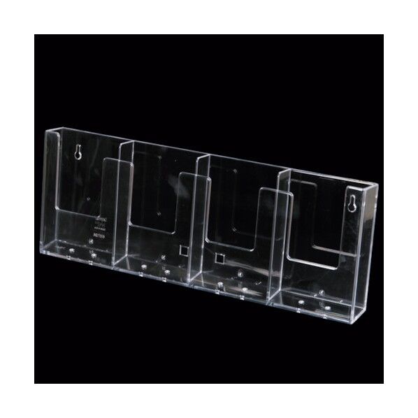 カタログホルダー 4W104 A4 3ツ折 4列 壁掛