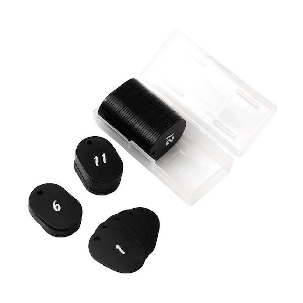 グラニット番号札(1~50) 黒 11802BLK 50枚