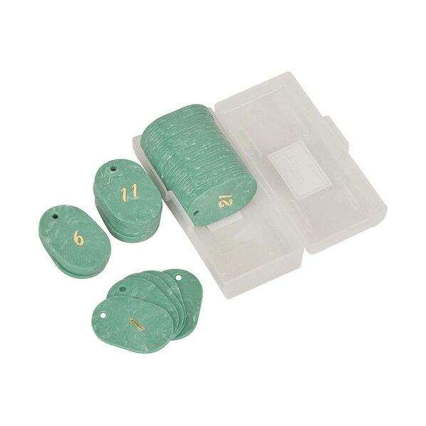 マ-ブル番号札(1~50) グリ-ン