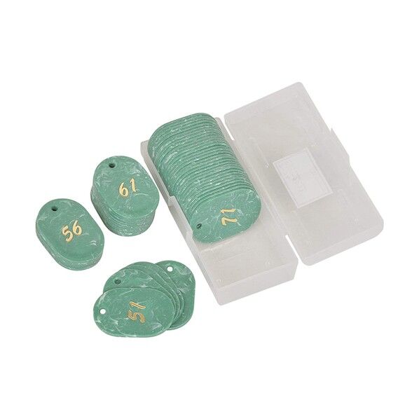 マ-ブル番号札(51～100)グリ-ン