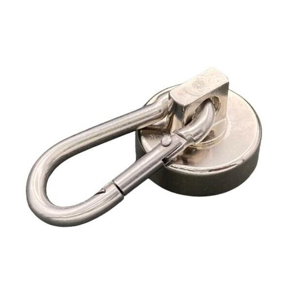 強力マグネット カラビナフック型 Φ25 ゴム付 MHMK25 1点...