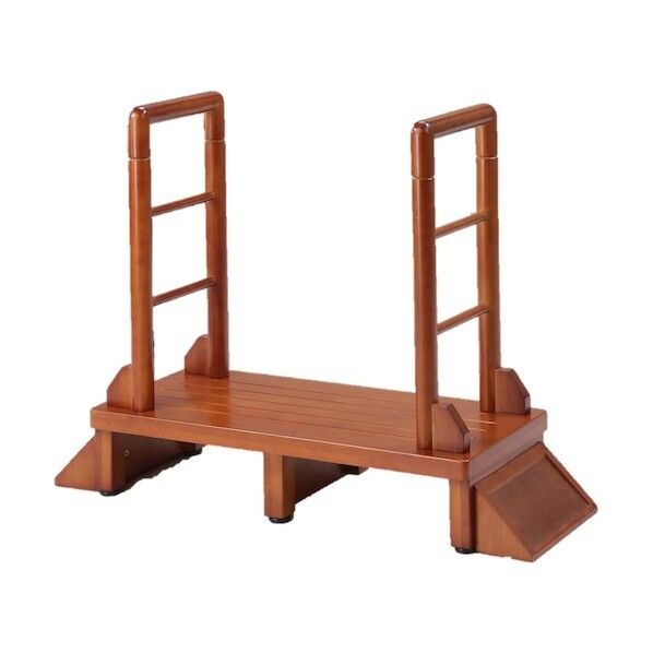 両手すり付き玄関台 ブラウン TAN-889-R80BR 1個...