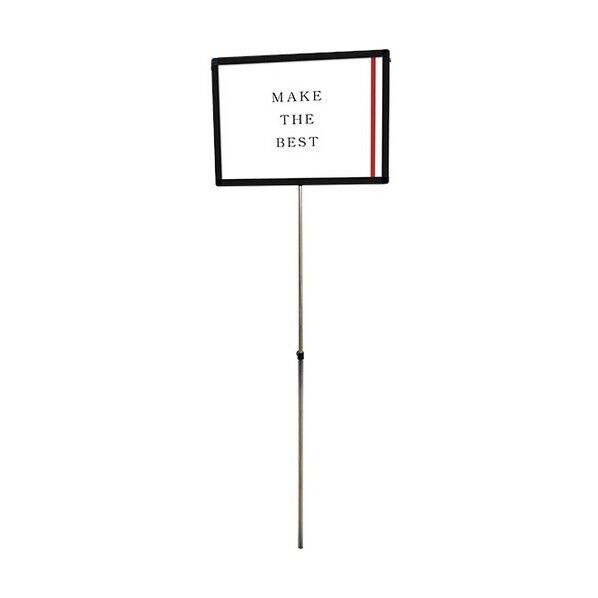 ブラックプラカードポールA A2横