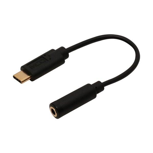 ナカバヤシ USB Type-C-イヤホン変換アダプタ DAC内蔵 黒 SAD-CE04/BK 1個...