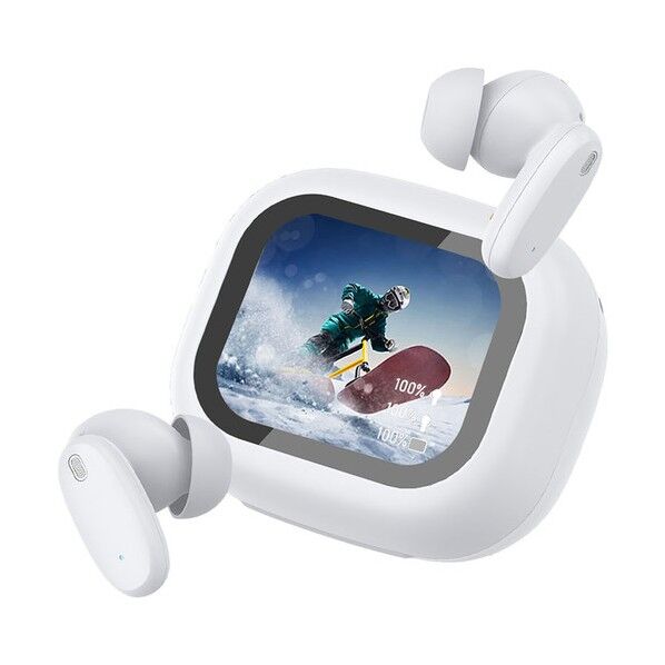 高音質Bluetoothイヤホン液晶タッチパネルWH