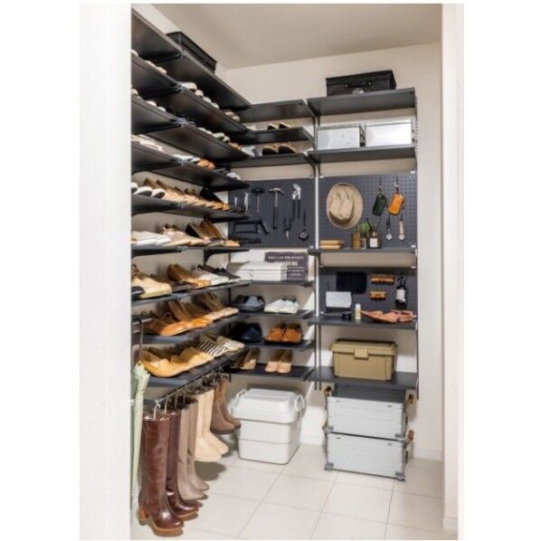 南海プライウッド 棚収納 シューズクローク アームハング棚柱棚板