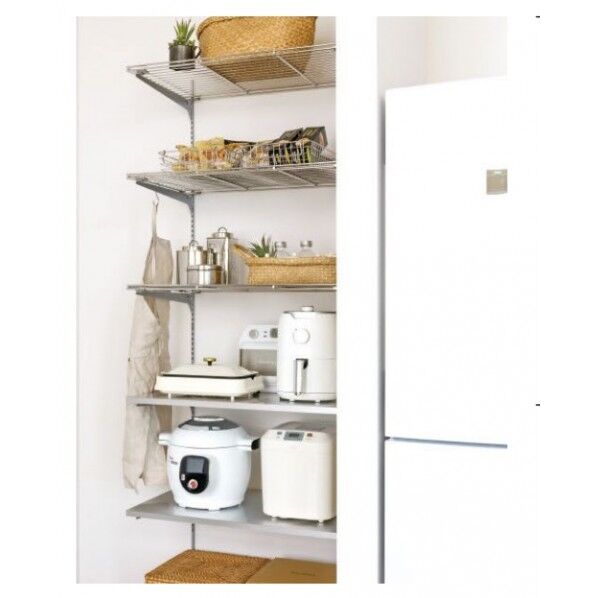 棚収納 ランバーシリーズ パントリー収納 アームハング棚柱棚板セット