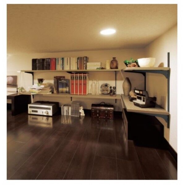 棚収納 ロフト収納 アームハング棚柱棚板セット