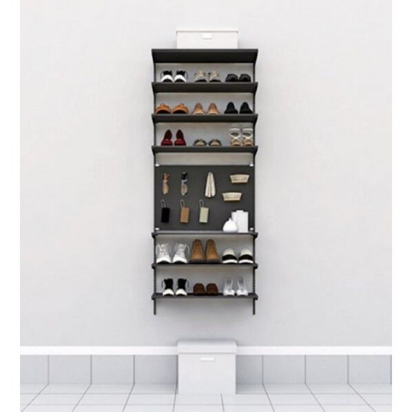 棚収納 ランバーシリーズ シューズクローク 靴収納+有孔パネル 3尺