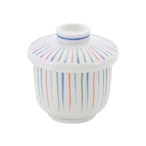 和食器コレクション 三色十草 むし碗 8181240 63-7196-36 1点