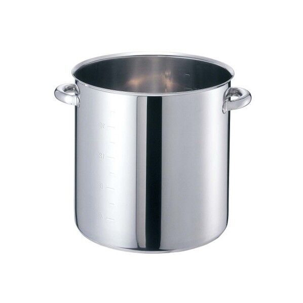 EBM モリブデンジII 寸胴鍋(目盛付)48cm 蓋無 8693800 63-7095-38 1点