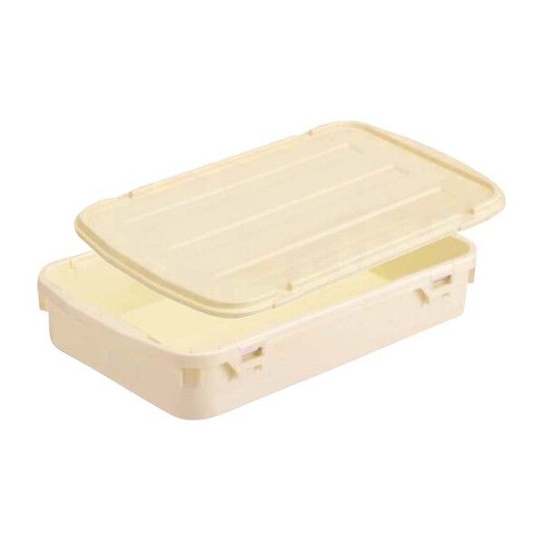 食器ポリテナー SY-28 浅型 クリーム ポリプロピレン 8579110 63-7221-30 1点