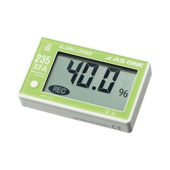温湿度アラームロガー(ブザー付) 英語版校正証明書付 AS-235XFA