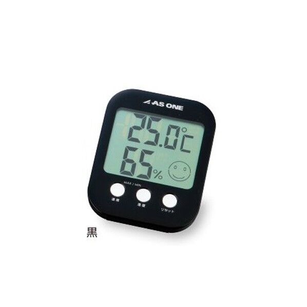温湿度計 黒 英語版校正証明書付 A-230-B 1-1752-03-56 1点
