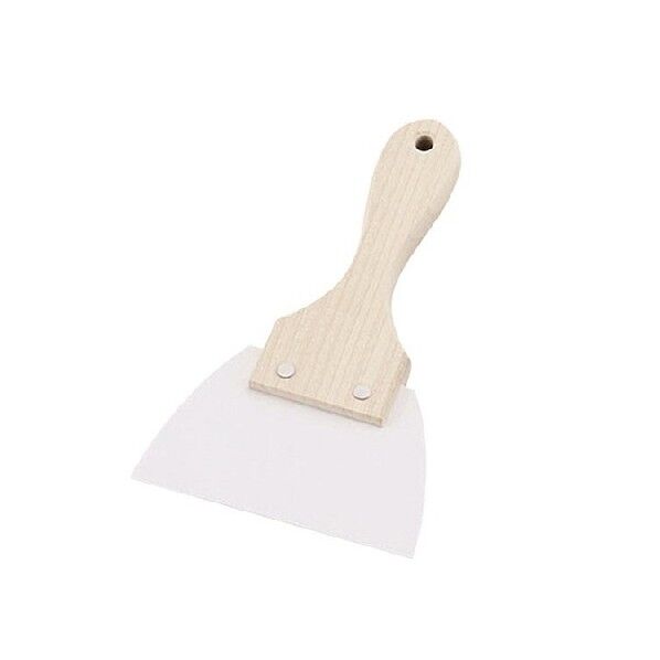 ゴムヘラ 木柄三角 小 6-149-01 1