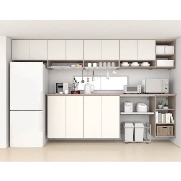 キッチン開戸収納 シェフモ ハイカウンタープラン 12尺