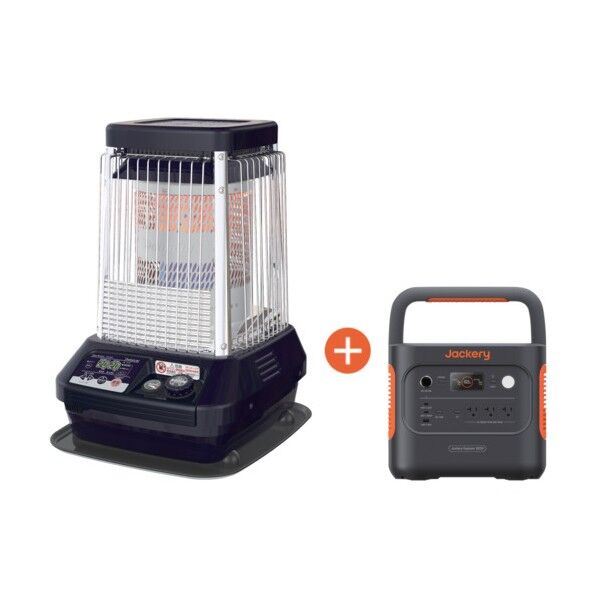 【期間限定キャンペーン】 ブルーヒーター＋ジャクリポータブル電源セット コズミックブルー FM19F3AJE2000DSET 1S