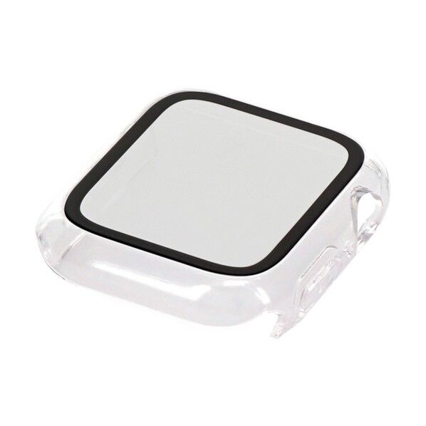 大切なAppleWatchを傷から守るALL IN ONE ガラスフィルム一体型ケース OWL-AWBCV0440-CL 1点