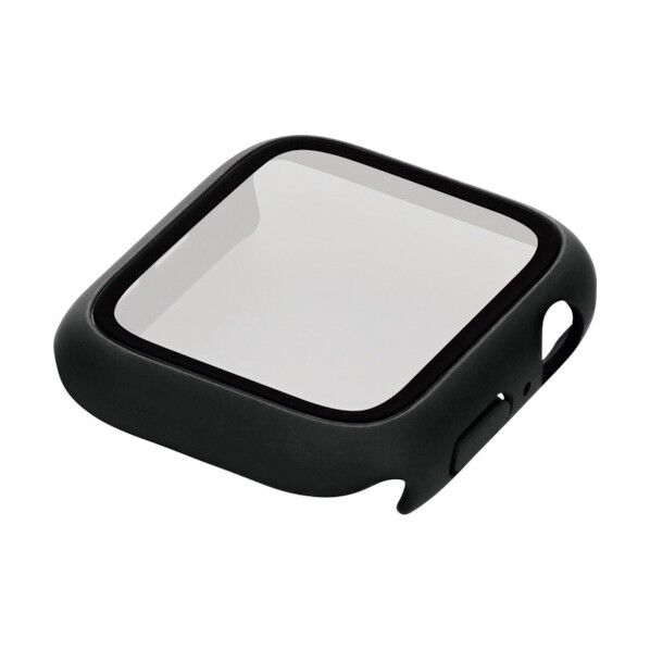 大切なAppleWatchを傷から守るALL IN ONE ガラスフィルム一体型ケース OWL-AWBCV0444-BK 1点