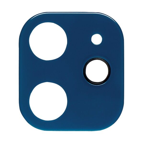 iPhone 12mini対応 カメラ部分 保護強化ガラス ネイビー OWL-CLGIC54-NV 1点