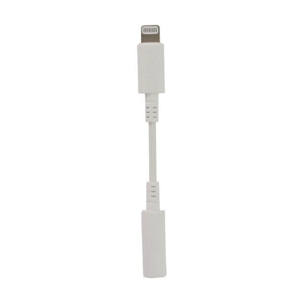 オウルテック イヤホンジャックがない機種でも有線イヤホンが使える Lightning-3.5mmミニプラグ イヤホン変換ケーブル ホワイト MOT-LTAUX01-WH 1点