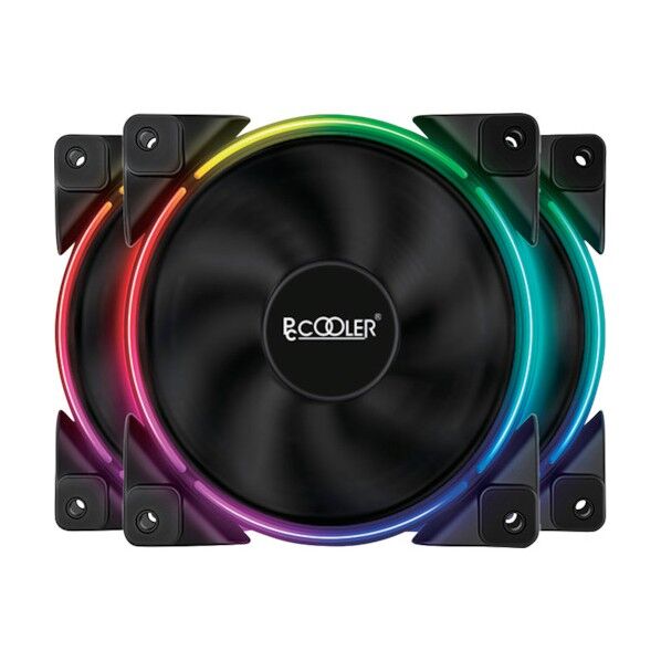 オウルテック PC COOLERブランド リング状ARGBファン 3個セット ARGB対応 PCケースファン CORONA FRGB 3in1 CORONA FRGB 3IN1 1点