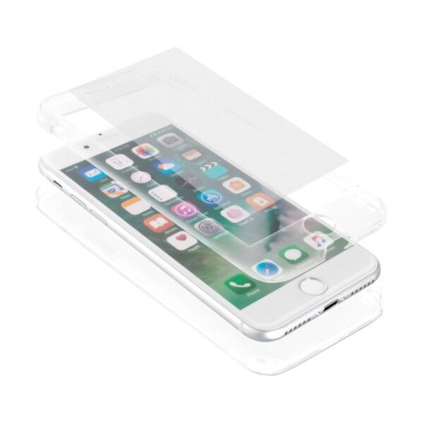 iPhone SE(2020)/8/7対応 360度フルカバーケース  マット液晶保護ガラス付き クリア OWL-CVIC4711-CL 1点