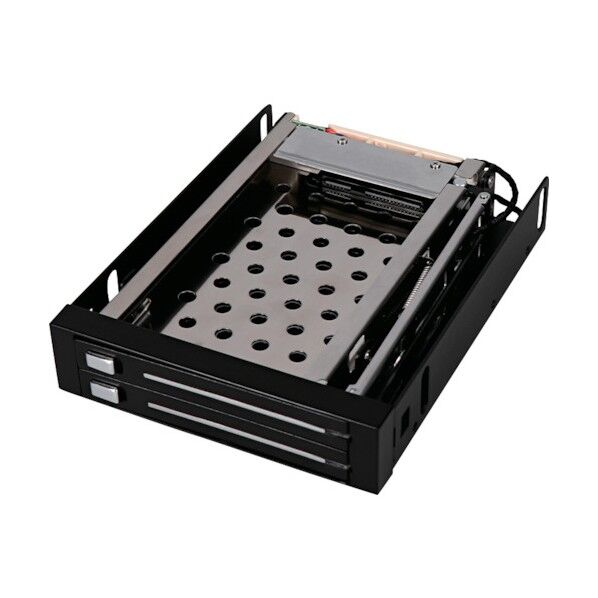 2.5インチのSSD/HDDを2台 カンタン増設 SATAダイレクトリムーバブルケース ガチャポンパッ!ダイレクト OWL-GPD322 1点