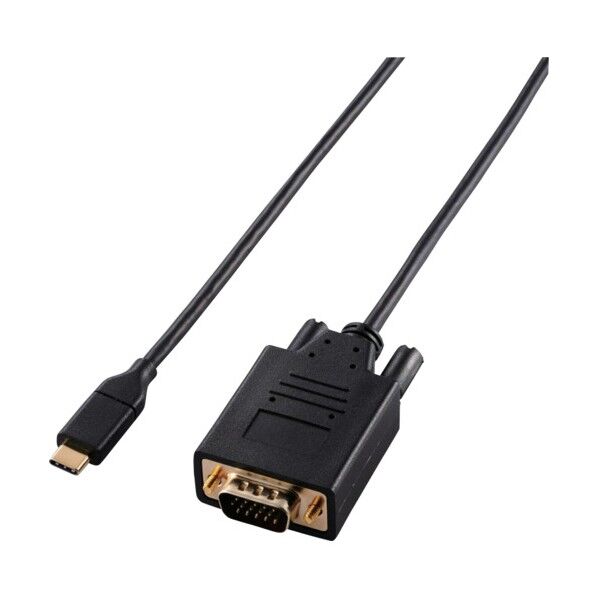  変換ケーブルType-C-VGA1mブラック CAC-CVGA10BK2 1個