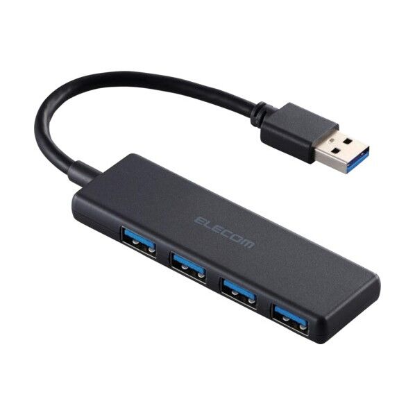 USBハブ4ポート(5Gbps) U3H-H040BK 1個