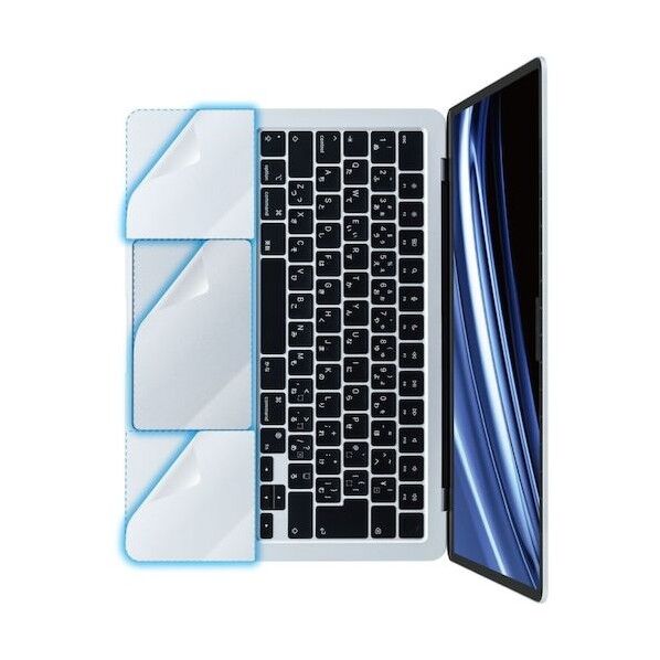 プロテクターフィルム抗菌トラックパッド保護MacBookAir(2022)13.6inchクリア PKT-MBA1322 1枚
